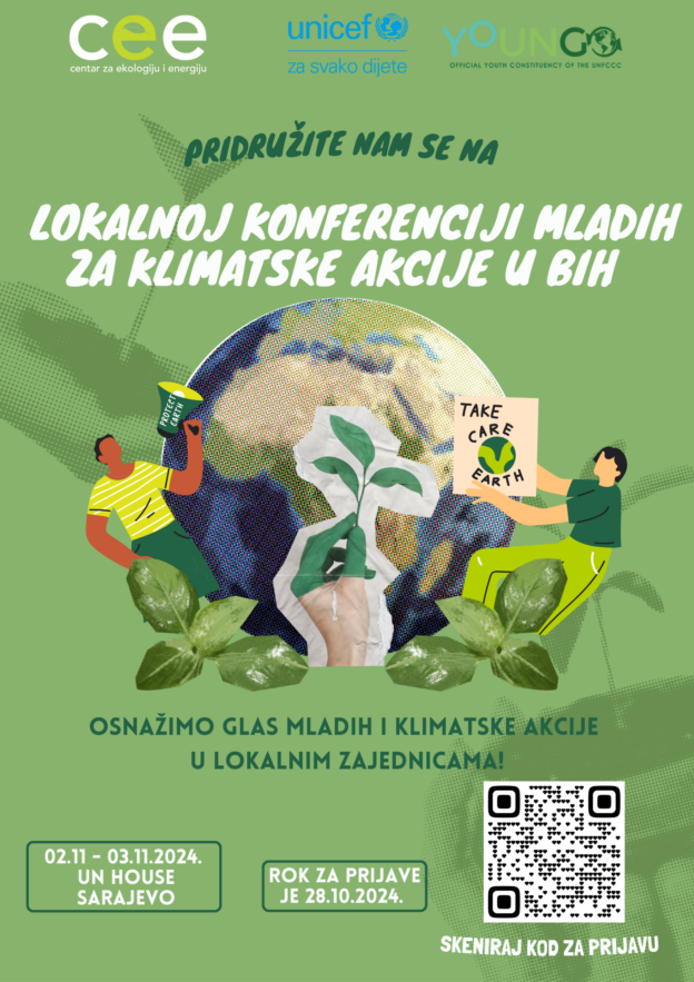 Poziv za učešće na UNFCCC Lokalnoj konferenciji mladih za klimatske akcije u Bosni i Hercegovini