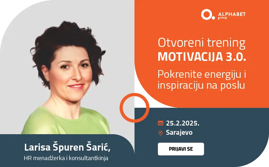 Trening MOTIVACIJA 3.0: Otključaj puni potencijal svog tima i sebe!